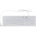 Keysonic Keyboard KSK-8031INEL-WH (DE) Industrial Keyboard White