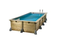 Piscine bois Sunwater 5,55 x 3,00 x 1,40 m - Liner bleu - Ubbink