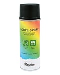 Rayher 34145576 Spray peinture acrylique, noir, mat, 200ml, base aqueuse, surfaces multiples, décoration et rénovation d’objets