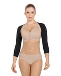 Leonisa womens Invisible Slimming Arm Shaper shapewear bodysuits, Black, S/M