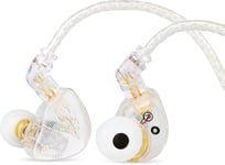 Tangzu Wan'Er S.G Ecouteurs Intra-Auriculaires Hifi 10Mm Avec Diaphragme En Pet De Forme Ergonomique,Cable Tresse Ofc Detachable A 2 Broches Pour Musicien,Dj(Blanc,Tangzu Wan'Er S.G)