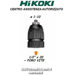 Mandrin Auto-Serre Hikoki Hitachi Pour Perceuse Et Visseuse De 10 Mm