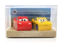 Disney Store Cars 3 Lightning McQueen Cruz Ramirez Wooden Limited Edition 