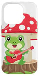 Coque pour iPhone 14 Pro Anime Kawaii Musical Frog Mushroom