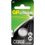 GP Lithium CR2032 batteri - 1 stk.