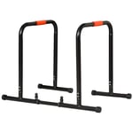 Dip Bar Fitness Push Up Dip Station Justerbar Fitness Multifunktionellt Stål Svart 94/102 X 62 X 73 Cm