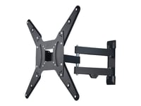 Hama Fullmotion Tv Wall Bracket, 1 Star - Monteringssats (Väggfäste, 2 Svängarmar) - För Lcd-Display - Stål - Svart - Skärmstorlek: 32"-65"