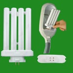 27W CFL GX10q-4 4 Pin FML 6400K, High Vision Daylight White SAD Light Bulb Lamp