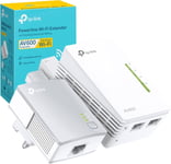 TP-Link TL-WPA4221 KIT AV600 Powerline Adapter WiFi Extender Kit, WiFi N300, Et