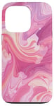 iPhone 13 Pro Swirl Pink Color Illustration Pattern Abstract Art Case