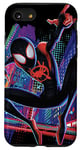 Coque pour iPhone SE (2020) / 7 / 8 Marvez Spider-Man dans le Spider-Verse : Miles Morales City