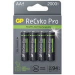 4x Gp Recyko Pro Aa-Batterie Nimh 2000mAh Mignon LR06 LR6 1,2V Aa Batterie Accu