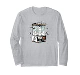 Cute Claw Machine, Grab a Ghost, "Reel in" the Fun Halloween Long Sleeve T-Shirt