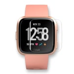 4-pack skärmskydd kompatibel med Fitbit Versa & Versa Lite (ej för Versa 2), vattentätt skärmskydd i härdat glas Cover Saver för Versa