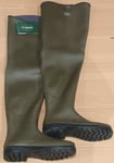 Le Chameau Delta Lim DA Waders / Thigh Wellington Boots (UK 10.5) Vert - NEW