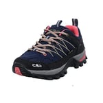 CMP Femme Rigel Low WMN Trekking Shoe WP Chaussure de Marche, Blue-Corallo, 38 EU