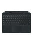 Microsoft Surface Pro Signature Keyboard - keyboard - with touchpad accelerometer Surface Slim Pen 2 storage and charging tray - Belgium - black - with Slim Pen 2 - Tastatur - Belgisk - Sort