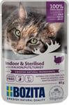 Indoor & Sterilised Våtfoder med Kalkon i Gelé för katt - 12 st x 85 g