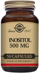 Solgar Inositol 500 mg Vegetable Capsules - Vitamin B8 - Vegan, Vegetarian, 50 1