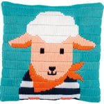 Broderisett Putetrekk Langsting Little Lamb 40 x 40 cm Vervaco