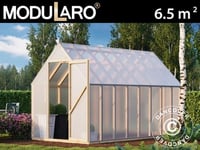 Drivhus i tre Aigle, 2,1x3,1x2,59m, 6,5m², Naturlig