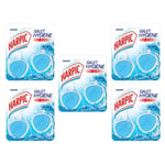 HARPIC Lot de 5 Packs de 2 Blocs Nettoyant WC Galet Hygiène Marine