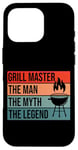 iPhone 16 Pro BBQ Smoker Grill Master The Man Myth Legend Retro Vintage Case