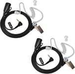 2.5Mm 1Pin Talkie Walkie Oreillette Avec Micro, Casque De Sécurité Compatible Avec Motorola Tlkr-T60 T61 T62 T80 T81 T82 T-92 H2O T80 Extreme (Lot De 2)