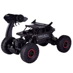 GRTVF 1/18 Scale Remote Control Car, Rechargeable Motors Off Road RC Trucks Four-Wheel Drive High Speed Racing Vehicle 2.4Ghz Non-Slip Damping All Terrain Rally Buggy for Kids (Color : Black)