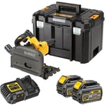 DCS520T2-QW Scie circulaire plongeante 54V xr flexvolt - 2 batteries 54V 6.0Ah, chargeur, coffret - Dewalt