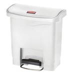 Rubbermaid Pedalhink Slim Jim 15 L vit 445372