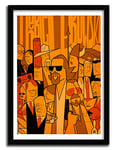 K.Olin Tribu - Affiche THE BIG LEBOWSKI par Ale Giorgini, papier, Blanc, 20 x 30 x 0.1 cm