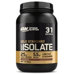 Optimum Nutrition ON Gold Standard 100% Isolate Pure Whey Protein, Naturally Occurring BCAAs and Glutamine, Pre and Post Workout, Chocolate Flavour, 31 Servings, 930 g