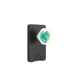 Globe terrestre en forme de cœur PopSockets PopWallet pour MagSafe