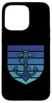 Coque pour iPhone 15 Pro Max Anchor Blue Sea Rétro