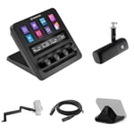 Elgato Stream Deck + Audio Bundle - Audio Mixer, Studio Controller, Dynamic XLR Microphone, XLR-to-USB Mic Interface, Shielded Microphone Cable, Premium Low Profile Microphone Arm, PC/Mac