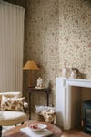 Sandberg Wallpaper Solliden, Burgundy S10463