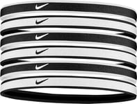 Nike Bandeau Swoosh pour Femme, Noir/Blanc, OSFM