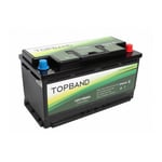 Topband Lithium Heat PRO - 12V 100ah 100a BMS - Bobil - Bluetooth og Varme