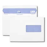 Gpv Enveloppe blanche GPV - C5 162 x 229 mm 90g avec fenêtre fermeture Secure autoadhésive sans bande boîte de 100