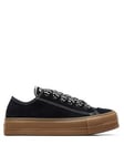 Converse Womens 90s Sports Suede Ox Trainers - Black/White, Black/White, Size 5, Women