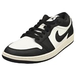 Nike Air Jordan 1 Low Se Womens Casual Trainers in Black White - 9 UK