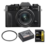 "Fujifilm X-T30 II + 15-45/3,5-5,6 Svart Paket"