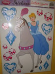 STICKERS CENDRILLON POUR DECO FENETRES NEUFS