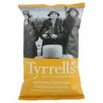 Tyrrells Hand Cooked English Crisps - Mature Cheddar & Chives (150g) - Pack of 2