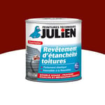 Peinture revêtement d'étanchéité toitures fortement élastique Julien mat rouge brique 0,75L