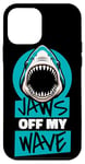 Coque pour iPhone 12 mini Jaws Off My Wave Requin baleine Blanc