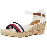 Chaussures escarpins Tommy Hilfiger  Chaussures compensées  ref 53222 YBL Ecru