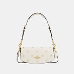 Coach Womens Andrea Small Shoulder Bag in Star Print - White material_leather1 - One Size