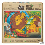 Puzzle Enfant The Lion King Double face 24 Pièces 70 x 1,5 x 50 cm [12 Unités